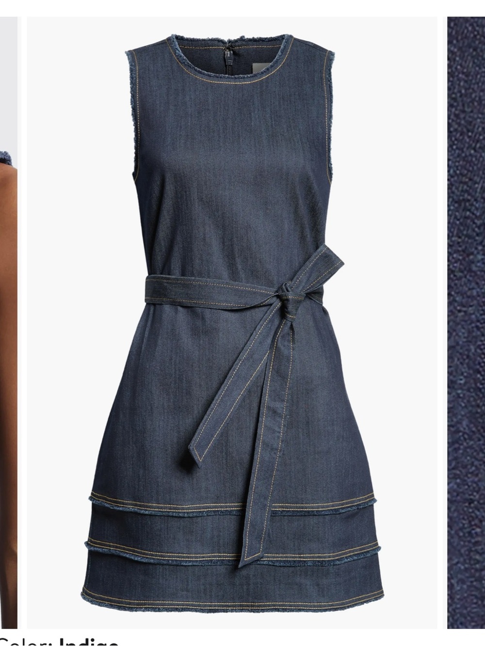 Cinq à Sept  Mindie Sleeveless Denim Minidress